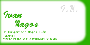 ivan magos business card
