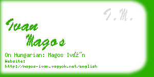 ivan magos business card